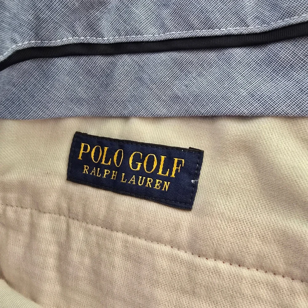 Polo Golf Ralph Lauren‎ Mens 36 Pink White Seersucker Striped Shorts Preppy Y2K
